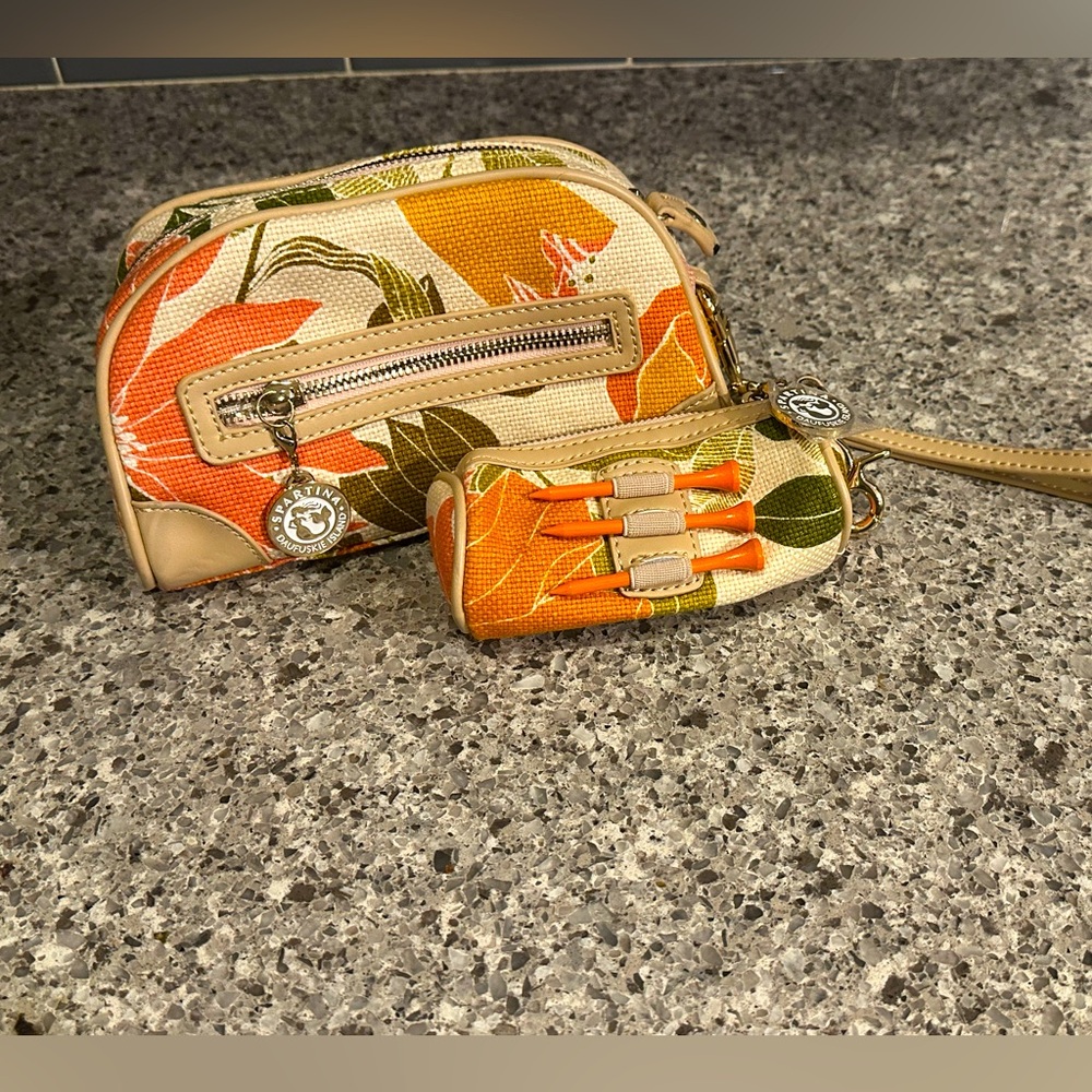 Spartina 449 Golf Wristlet Accessory pouch and tee/ball holder NWOT